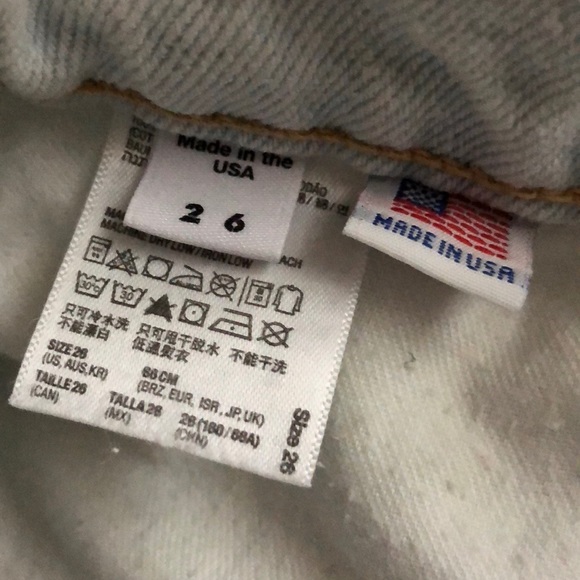 American apparel cuff Jean shorts - Picture 4 of 4